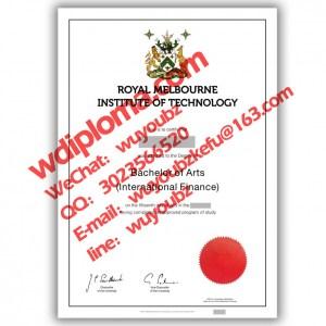 RMIT University graduation certificate